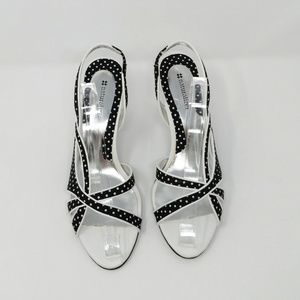SALE! Naturalizer black white Polka dot Sandal 9N